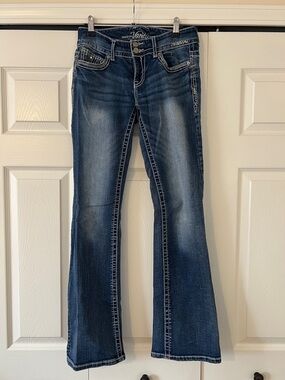 Vanity Women's Dark Blue Flare Jeans